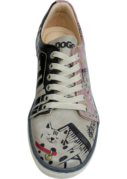 Kadın Vegan Deri Çok Renkli Sneakers - Dance with Me Tasarım