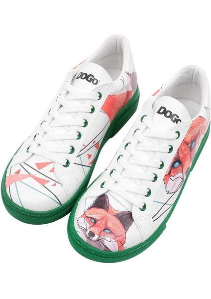 Kadın Vegan Deri Beyaz Sneakers - Red Fox Tasarım fiyatları