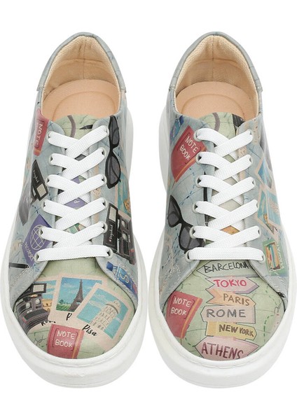 Kadın Vegan Deri Çok Renkli Sneakers - Ready to Travel Tasarım modelleri