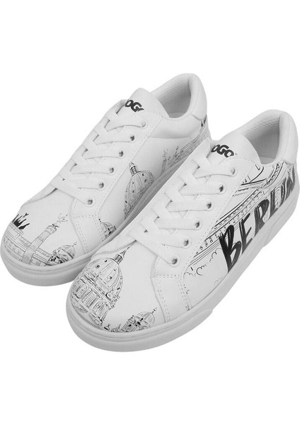 Kadın Vegan Deri Beyaz Sneakers - Berlin Tasarım fiyatları