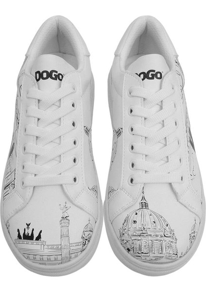Kadın Vegan Deri Beyaz Sneakers - Berlin Tasarım modelleri