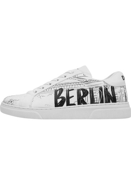 Kadın Vegan Deri Beyaz Sneakers - Berlin Tasarım fırsatları