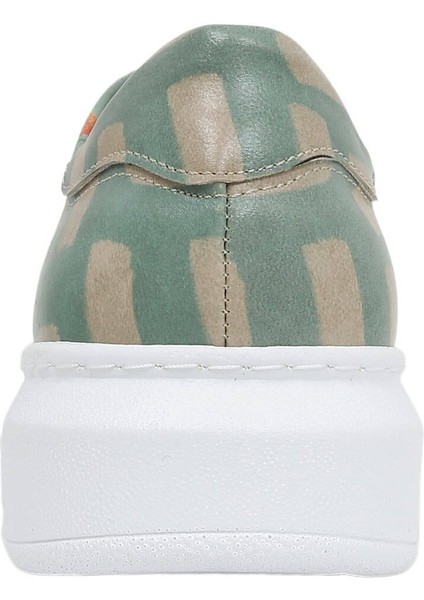 Kadın Vegan Deri Mavi Günlük Sneakers - Sweet Escape Tasarım