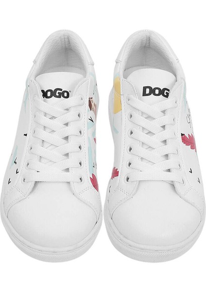 Çocuk Vegan Deri Beyaz Günlük Sneakers - State Of Bliss Tasarım modelleri