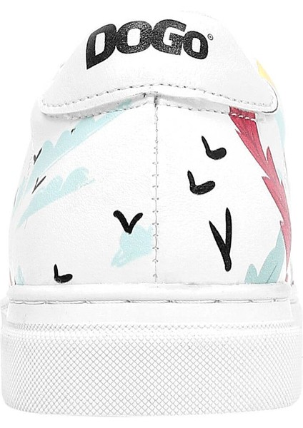 Çocuk Vegan Deri Beyaz Günlük Sneakers - State Of Bliss Tasarım