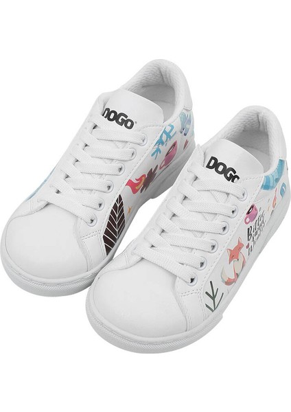 Unisex Çocuk Vegan Deri Beyaz Sneakers - Bitter Sweet Winter Tasarım fiyatları