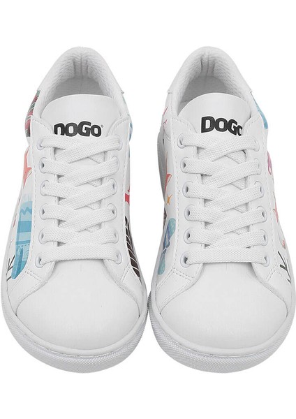 Unisex Çocuk Vegan Deri Beyaz Sneakers - Bitter Sweet Winter Tasarım modelleri