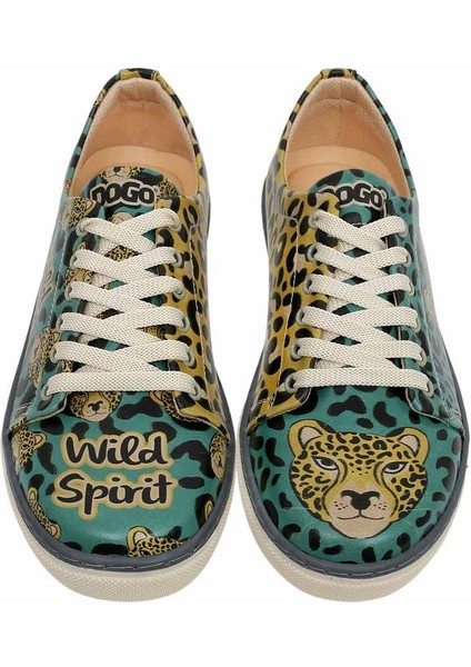 Kadın Vegan Deri Çok Renkli Günlük Sneakers - Wild Spirit Tasarım