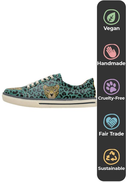 Kadın Vegan Deri Çok Renkli Günlük Sneakers - Wild Spirit Tasarım