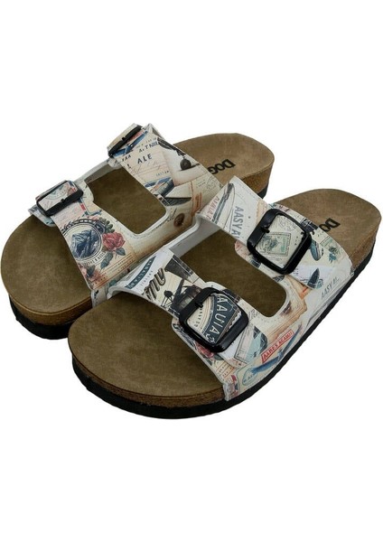 Kadın Vegan Deri Bej Terlik - Aeroplanes Tasarım fiyatları