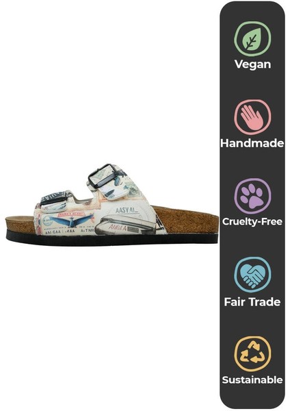 Kadın Vegan Deri Bej Terlik - Aeroplanes Tasarım indirimleri