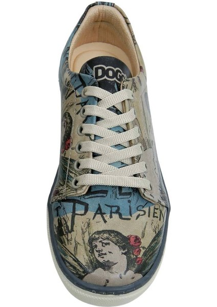 Kadın Vegan Deri Çok Renkli Sneakers - Le Parisien Tasarım
