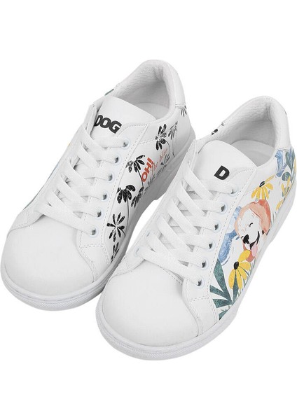 Çocuk Vegan Deri Beyaz Günlük Sneakers - Oh The Bliss Tasarım fiyatları