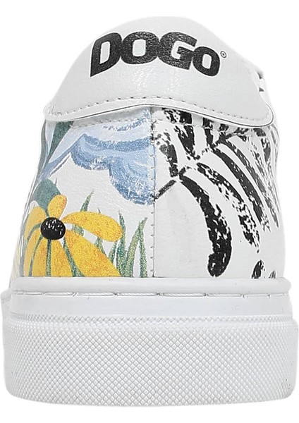 Çocuk Vegan Deri Beyaz Günlük Sneakers - Oh The Bliss Tasarım