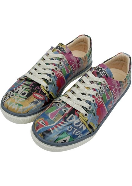 Kadın Vegan Deri Çok Renkli Sneakers - No More Drama Tasarım modelleri