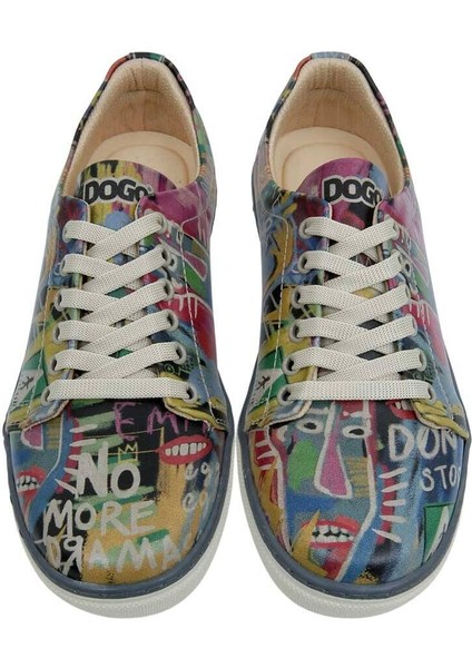 Kadın Vegan Deri Çok Renkli Sneakers - No More Drama Tasarım fırsatları