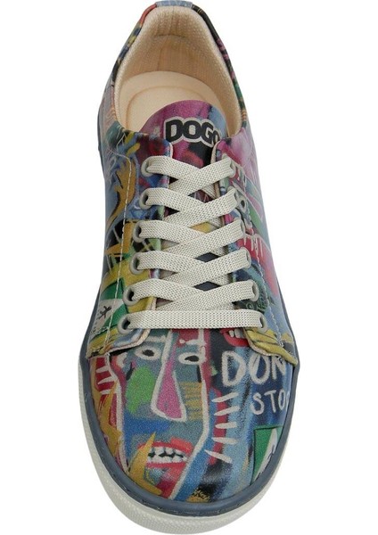 Kadın Vegan Deri Çok Renkli Sneakers - No More Drama Tasarım