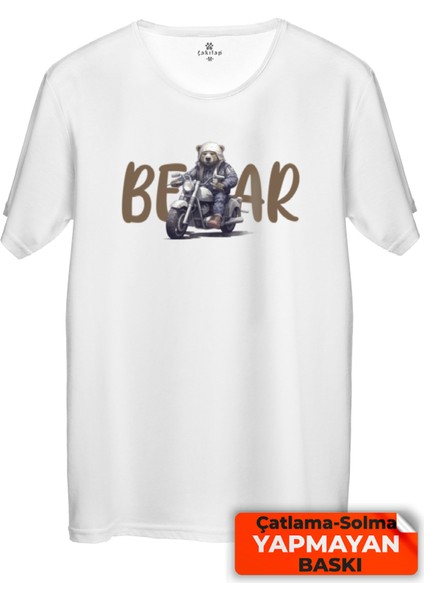 Sevimli Ayı Baskılı Tişört Unisex, Premium Kalite (Rgl-Hyvn-Ayı)