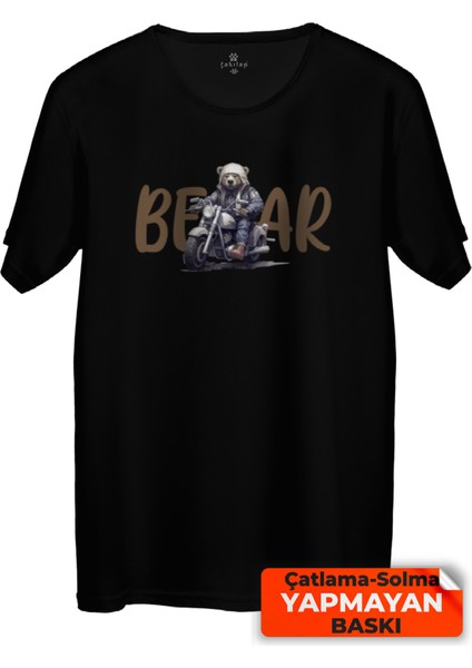 Sevimli Ayı Baskılı Tişört Unisex, Premium Kalite (Rgl-Hyvn-Ayı)