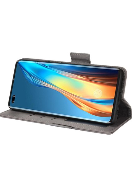 Tecno Phantom x Kart Yuvaları Için Kılıf Tutucu Pu Deri Cüzdan Yan Toka (Yurt Dışından)