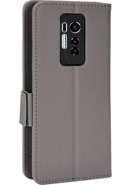 Tecno Phantom x Kart Yuvaları Için Kılıf Tutucu Pu Deri Cüzdan Yan Toka (Yurt Dışından)