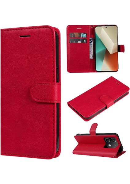 Xiaomi Redmi Not 13 Için Flip Case 5g Yüksek Kaliteli Deri Iş Cüzdan (Yurt Dışından)