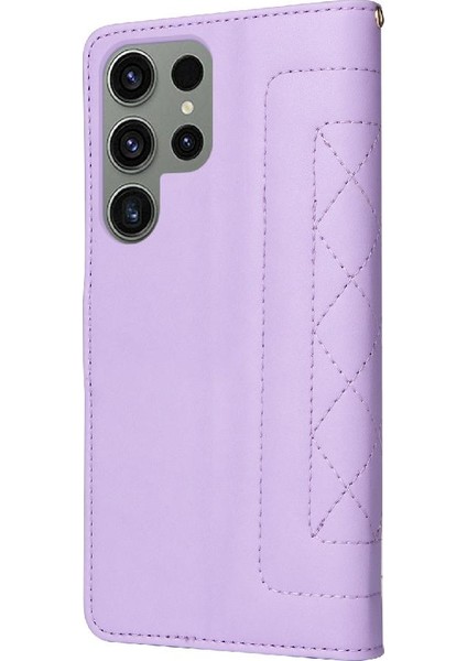 Samsung Galaxy S23 Ultra Basit Iş Deri Kılıf Flip Case Için Flip Case (Yurt Dışından)