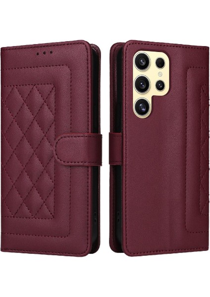 Samsung Galaxy S24 Için Flip Case Ultra Cüzdan Basit Iş Darbeye (Yurt Dışından)