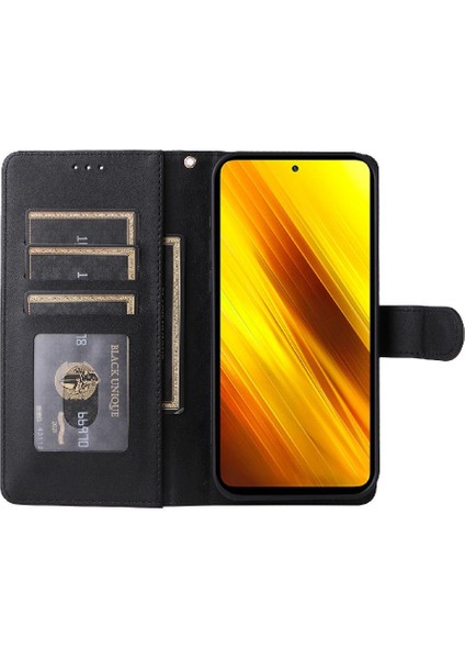 Xiaomi Poco X3 Nfc Cüzdan Flip Kapak Için Flip Case Basit Iş Deri (Yurt Dışından)