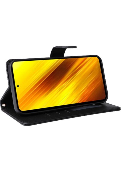 Xiaomi Poco X3 Nfc Cüzdan Flip Kapak Için Flip Case Basit Iş Deri (Yurt Dışından)