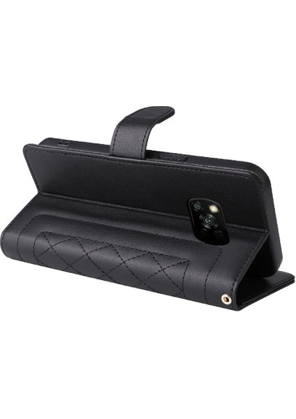 Xiaomi Poco X3 Nfc Cüzdan Flip Kapak Için Flip Case Basit Iş Deri (Yurt Dışından)