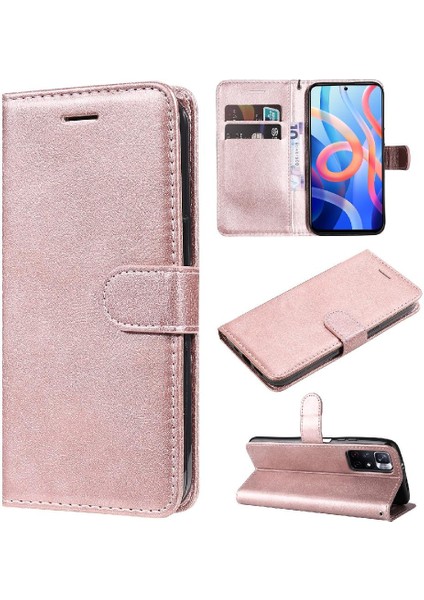 Xiaomi Poco M4 Pro 5g Için Flip Case Yüksek Kalite Deri Kart Yuvası ile (Yurt Dışından)