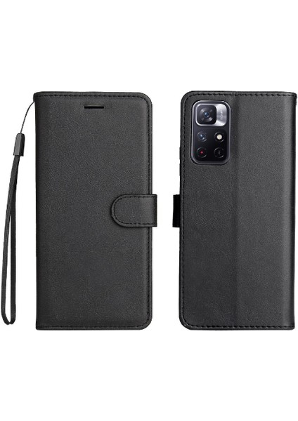 Manyi Mall Xiaomi Poco M4 Pro 5g Için Flip Case Yüksek Kalite Deri Kart Yuvası ile (Yurt Dışından)