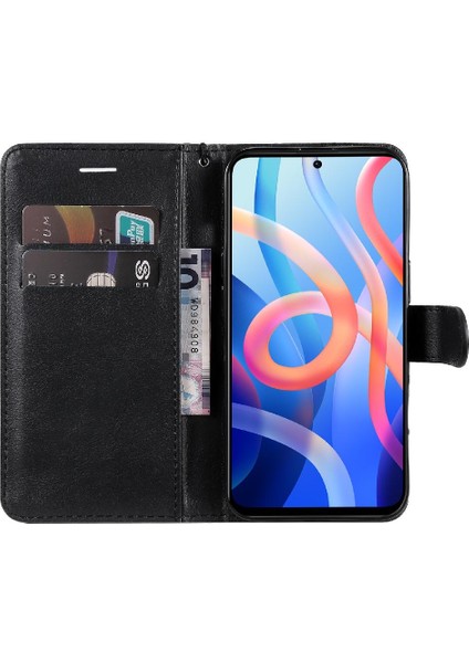 Manyi Mall Xiaomi Redmi Not 11 Için Flip Case 5g Klasik Düz Renk Iş Cüzdan (Yurt Dışından)