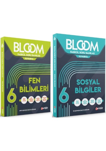 6. Sınıf Bloom Fen Bilimleri Fasikül Soru Bankası - Sosyal Bilgiler Fasikül Soru Bankası 2'li Set