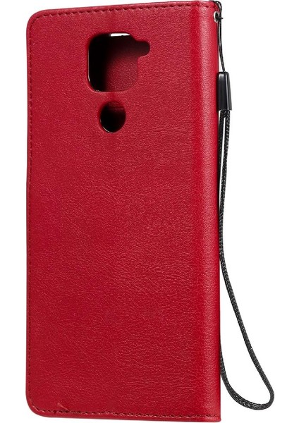 Xiaomi Redmi Not 9 Için Flip Case Klasik Düz Renk Iş Cüzdan Kılıf (Yurt Dışından)