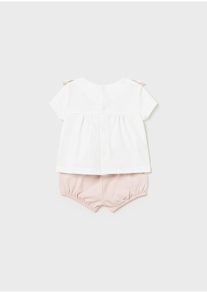 Yenidoğan Kız Bebek Penye Şortlu Set 2li fırsatları