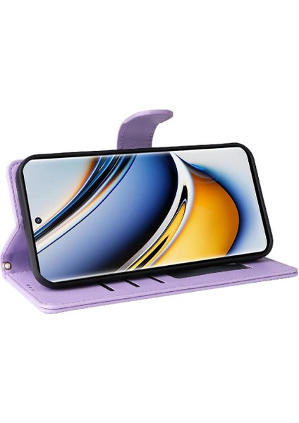 Realme 11 Pro Artı Darbeye Dayanıklı Kapak Için Flip Case Basit Iş (Yurt Dışından)