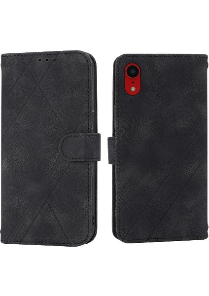Iphone Xs Kredi Kartı Tutucu Pu Deri Kayış Kickstand Anti Için Filp Durumda (Yurt Dışından)