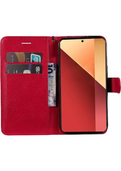 Manyi Mall Xiaomi Poco M6 Pro 4g Için Flip Case Kart Yuvası ile Klasik Düz Renk (Yurt Dışından)