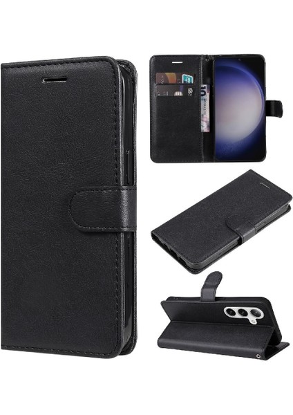 Kart Yuvası Iş Cüzdan Telefon ile Samsung Galaxy S24 Artı Için Flip Case (Yurt Dışından)