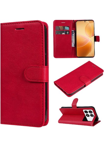Xiaomi Poco X6 Pro 5g Için Flip Case Klasik Düz Renk Yüksek Kaliteli Telefon Kılıfı (Yurt Dışından) fiyatları