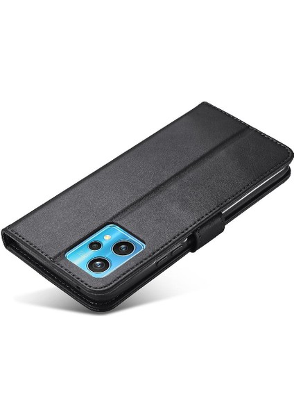 Realme 9 Pro Buzağı Doku Için Kılıf ile Yatay Çevir Deri Kılıf Kartı (Yurt Dışından) modelleri