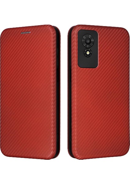 Tcl 501 Tam Koruma Deri Folio Flip Case Kart Ekleme Için Kılıf (Yurt Dışından)