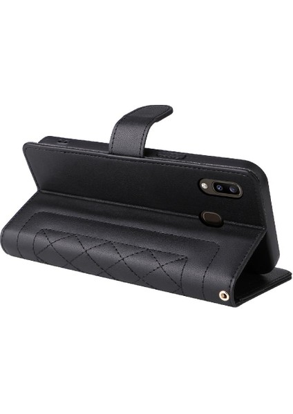Samsung Galaxy A20 Için Flip CASE/A30 Darbeye Basit Iş Deri (Yurt Dışından)
