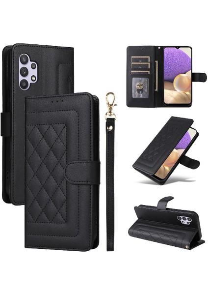 Samsung Galaxy A32 5g Için Flip Case Cüzdan Kapak Kapak Basit Iş (Yurt Dışından)