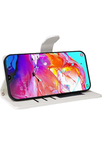 Samsung Galaxy A70 Basit Iş Deri Kılıf Için Flip Case Darbeye (Yurt Dışından)
