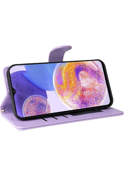 Samsung Galaxy A23 4g Için Flip Case/5g Darbeye Cüzdan Deri Kılıf (Yurt Dışından)