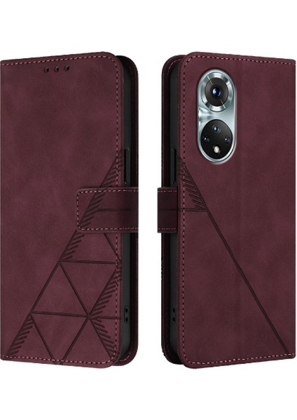 Onur Için Kılıf 50 Pro Pu Deri Flip Folio Kitap Koruyucu Cüzdan Kapak (Yurt Dışından) indirimleri