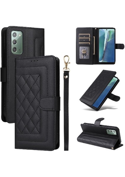Samsung Galaxy Not 20 Için Flip Case Cüzdan Basit Iş Kapak Çevirin (Yurt Dışından)